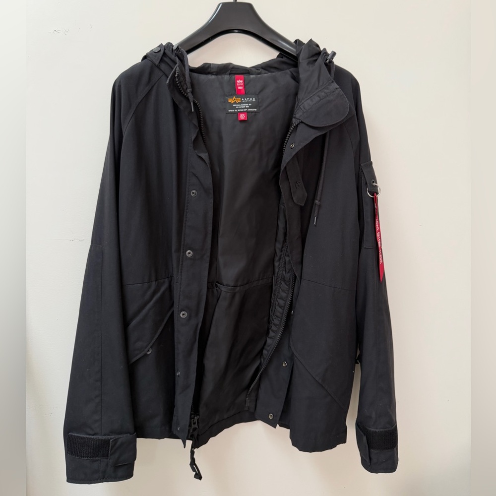 Alpha Industries Black Military Jacket